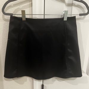 Zara satin mini skirt